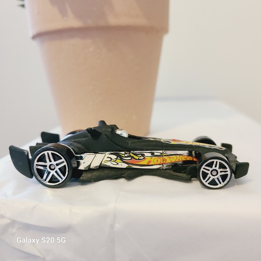 Hot Wheels‎ Racing Car 2003 Mattel Black Diecast Open Wheel Racecar Toy